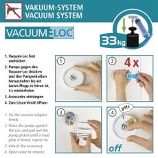Čierna rohová polička do kúpeľne Wenko Vacuum-Loc® Bari
