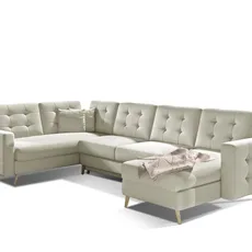 Eltap Rohová rozkládací sedací souprava ASGARD U 326 cm Soft 33 béžová univerzální