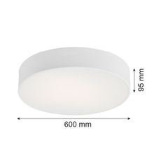 Argon 2082 - Stropné svietidlo DARLING 5xE27/15W/230V pr. 60 cm biela