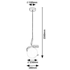 Rabalux 72126 - Luster na lanku SARABI 1xE27/20W/230V