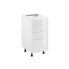 Kuchynská skrinka ASPEN D40S4 - biela/biela