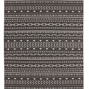 NORTHRUGS - Hanse Home koberce Kusový koberec Twin Supreme 103438 Kuba black creme – na von aj na doma - 80x150 cm