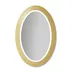 Zrkadlo Balde Oval LED Gold 45 x 65 cm