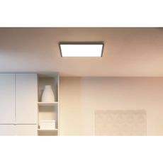 WiZ - LED Stmievateľné stropné svietidlo SUPERSLIM LED/36W/230V čierna Wi-Fi