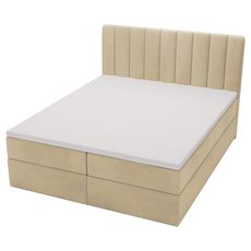 Čalúnená boxspring posteľ Magic - béžová Rozmer: 160x200