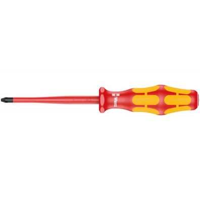 Wera 020131 Elektrikársky skrutkovač Kraftform Plus PH 1x80 mm typ 162 iSS VDE, izolovaný so zníženým priemerom čepele a rukoväte