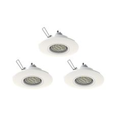Eglo 78704 - SADA 3x LED Podhľadové svietidlo PENETO 1xGU10/3,3W/230V biela