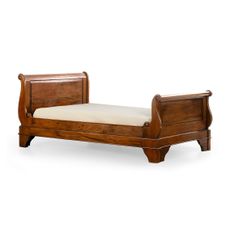 Estila Koloniálna luxusná posteľ M-VINTAGE z masívneho dreva s vyrezávaním 105cm