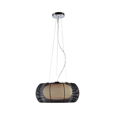 Searchlight 20025 - Luster na lanku 2xE27/60W/230V pr. 40 cm čierna