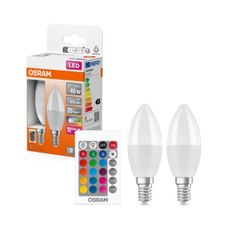 SADA 2x LED RGBW Stmievateľná žiarovka B38 E14/4,9W/230V 2700K + DO - Osram