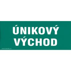 Únikový východ 210x87mm - nálepka