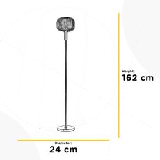 ONLI - Stojacia lampa DOROTY 1xE27/22W/230V modrá/zlatá