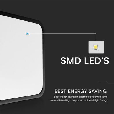 LED Kúpeľňové stropné svietidlo so senzorom LED/18W/230V IP44 4000K 29x29 cm +DO