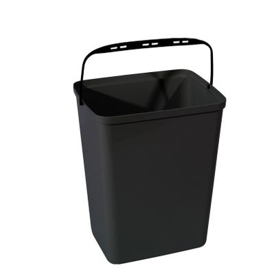 Súprava 4 farebných plastových košov na triedený odpad, 20 L, 340 x 290 x 470 mm