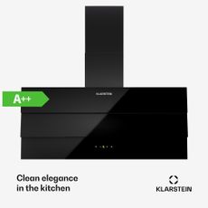 Klarstein Antonia 90, digestor 90 cm, 247 m³/h, dotykové ovládanie, EEK A++, sklo