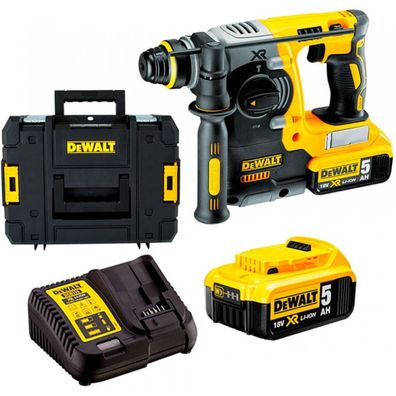 Aku bezuhlíkové kombinované kladivo SDS-Plus 26mm, 2x5,0 Ah DeWALT DCH273P2T + prepravný kufor