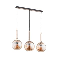 Luster na lanku VOLDA 3xE27/15W/230V mosadz