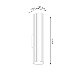Sollux SL.1596 - Nástenné svietidlo KARBON 2xGU10/10W/230V krémová