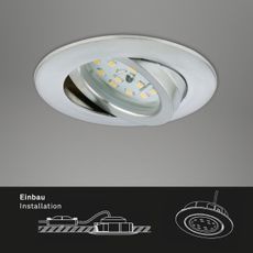Briloner 7296-019 - LED Kúpeľňové podhľadové svietidlo LED/6,5W/230V IP23