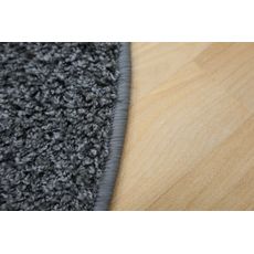 Vopi , Kusový koberec Color Shaggy sivý guľatý, 250x250 (priemer) kruh, šedá, kancelária