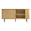 Nízka komoda v dekore duba s posuvnými dverami v prírodnej farbe 76x160 cm Cavo – Unique Furniture