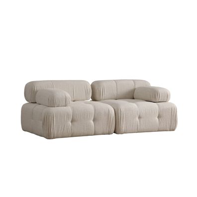 Dvojmiestna luxusná pohovka Doblo Cream Bouclette