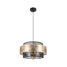 Luster na lanku GABI 1xE27/60W/230V zlatá/čierna pr. 40 cm
