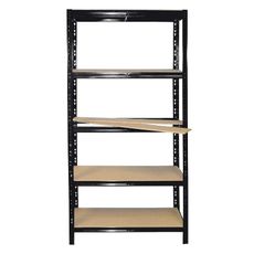 Kovový Regál RNDU čierny 180x90x30cm – 5 políc/175kg