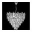 LED luster na reťazi 9xE27/60W/230V + 6xLED/6W pr. 50 cm lesklý chróm