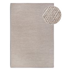 Béžový ručne tkaný koberec s prímesou vlny 120x170 cm Pradesh Linen White – Elle Decoration