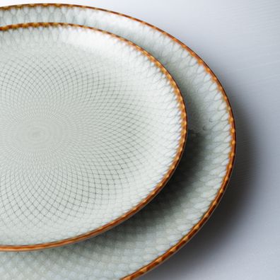Tanier plytký Coupe 27 cm set 4 ks - Elements Day Mandala - 492517