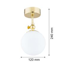 Argon 4001 - Kúpeľňový prisadený luster LATINA 1xE14/40W/230V IP44