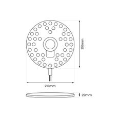 LED Magnetický modul LED/36W/230V pr. 21 cm 4000K
