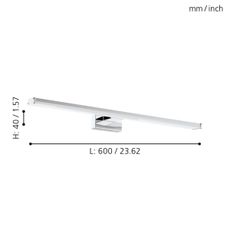 Eglo 96065 - LED Kúpeľňové svietidlo PANDELLA LED/11W/230V IP44