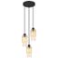 Globo 15799-3H - Luster na lanku BACKEY 3xE27/40W/230V pr. 25 cm čierna