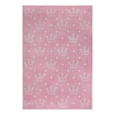 Ružový detský koberec 160x235 cm Crowns – Hanse Home