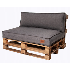 Golden Garden Paletové sedenie Golden Garden GG68 - podsedák a vankúš 120cm x 80cm x 15cm penový granulát melange tmavá 1