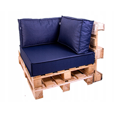 Golden Garden Paletové sedenie Golden Garden GG47/1 podsedák a vankúš 80cm x 80cm x 15cm Tmavo modré