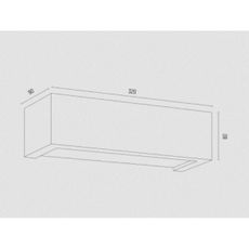 Argon 8250 - Nástenné svietidlo CASERTA 1xE27/15W/230V 32 cm