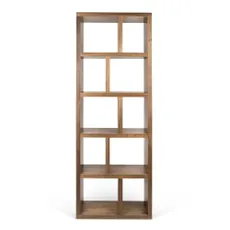 Knižnica v dekore orecha v prírodnej farbe 70x198 cm Berlin – TemaHome