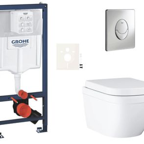 Závesný wc set do ľahkých stien / predstenová montáž Grohe Euro Ceramic SIKOGRSEUSA