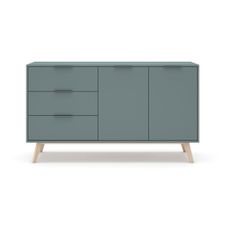 Komoda sivozelená 140x81x40 cm Pisco – Marckeric