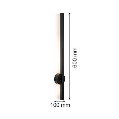 Argon 8052 - LED Nástenné svietidlo ASSE LED/6W/230V čierna