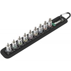 Wera 003882 Torx Zyklop 1/4" Belt A 3 TORX® HF nástrčné hlavice s pridržiavacou funkciou (sada 9 ks)