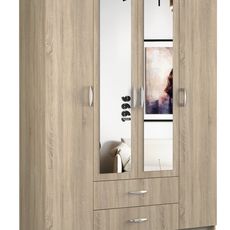 TP Living Šatníková skriňa Merien 160 cm hnedá