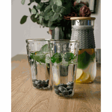 TEMPO-KONDELA HOTCOLD TYP 34, termo poháre, set 2 ks, s vločkami, 400 ml