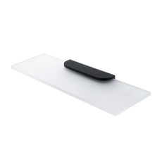 Nimco Nikau - Polička, dĺžka 40 cm, matné sklo/čierny mat NKC 30091B-40-90