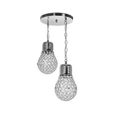 Luster na reťazi 2xE27/60W/230V