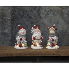 Eglo 411211 - LED Vianočná dekorácia FRIENDS 6xLED/0,06W/2xAAA snehuliak