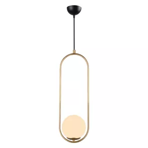 Závesné svietidlo v zlatej farbe Squid Lighting Arch, výška 146 cm